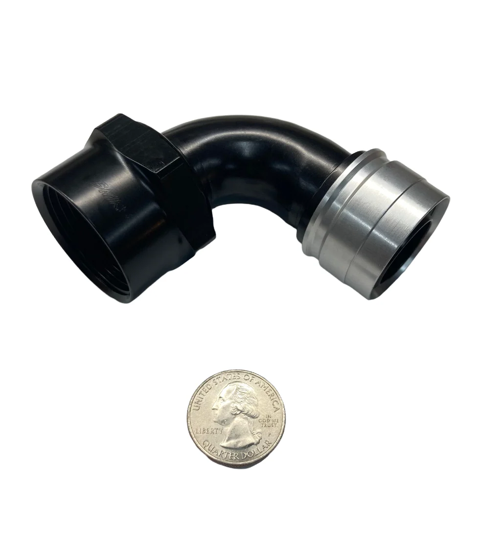 BMRS Teflon hose and crimp fittings.