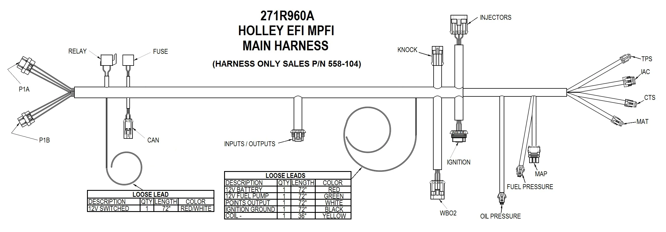 HARNESS KIT, UNIVERSAL FORD V8 - Image 3