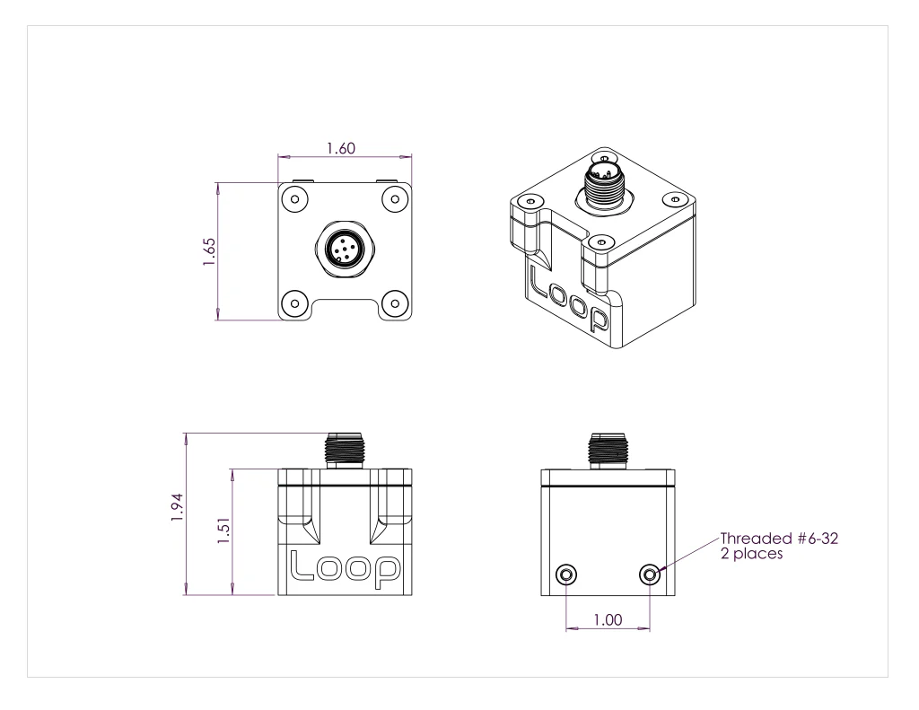 Loop Research LT110 – Laser Ride Height Sensor 0-40" - Image 7